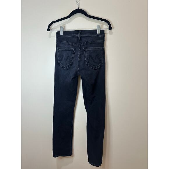 Mother Sz 25 The Mid Rise Ankle Dazzler in Deep End Black Women’s Jeans Nice! - Picture 5 of 8